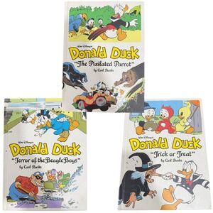 Walt Disney's Donald Duck Book Lot of 3 - by Carl Barks Books - Hardback Books
